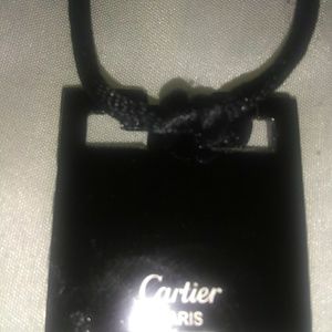 Cartier necklace pendant black and silver